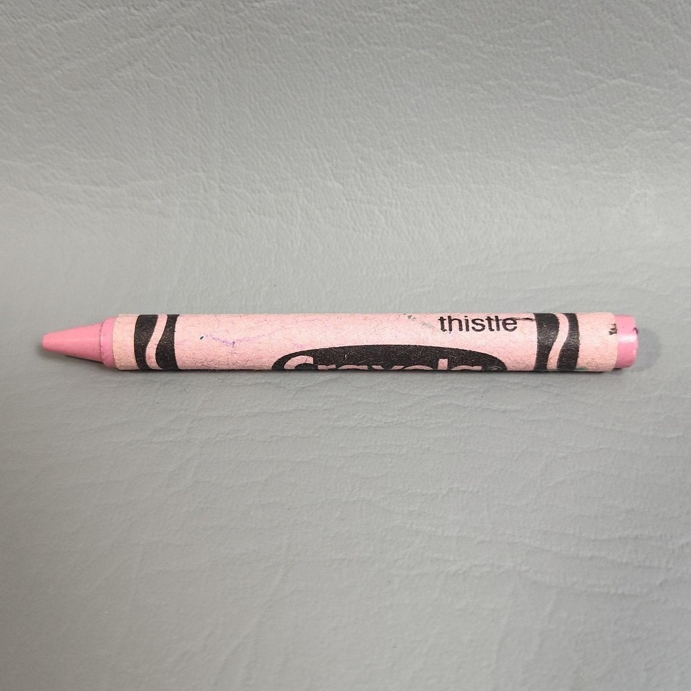 Crayola Crayon Thistle Retired New Vintage Binney & Smith Single Crayon Unused - Picture 3 of 6